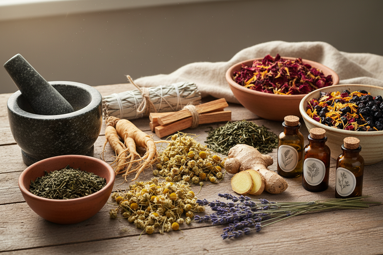 Traditional herbal ingredients and remedies for immune support