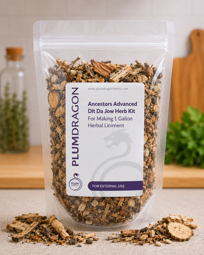 Ancestors Advanced Herb kit packaging with dried herbs on a neutral background