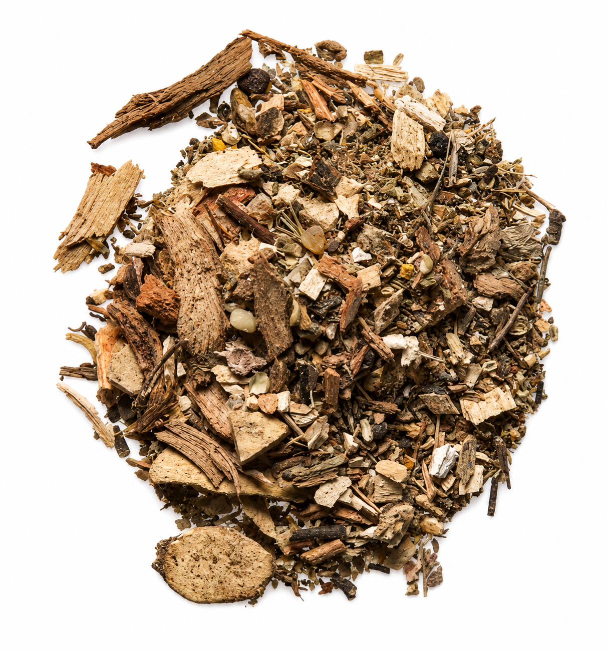 Heap of Ancestors Advanced dried herbs on a white background