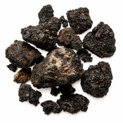 Pile of Mo Yao (Myrrh Resin) on a white background