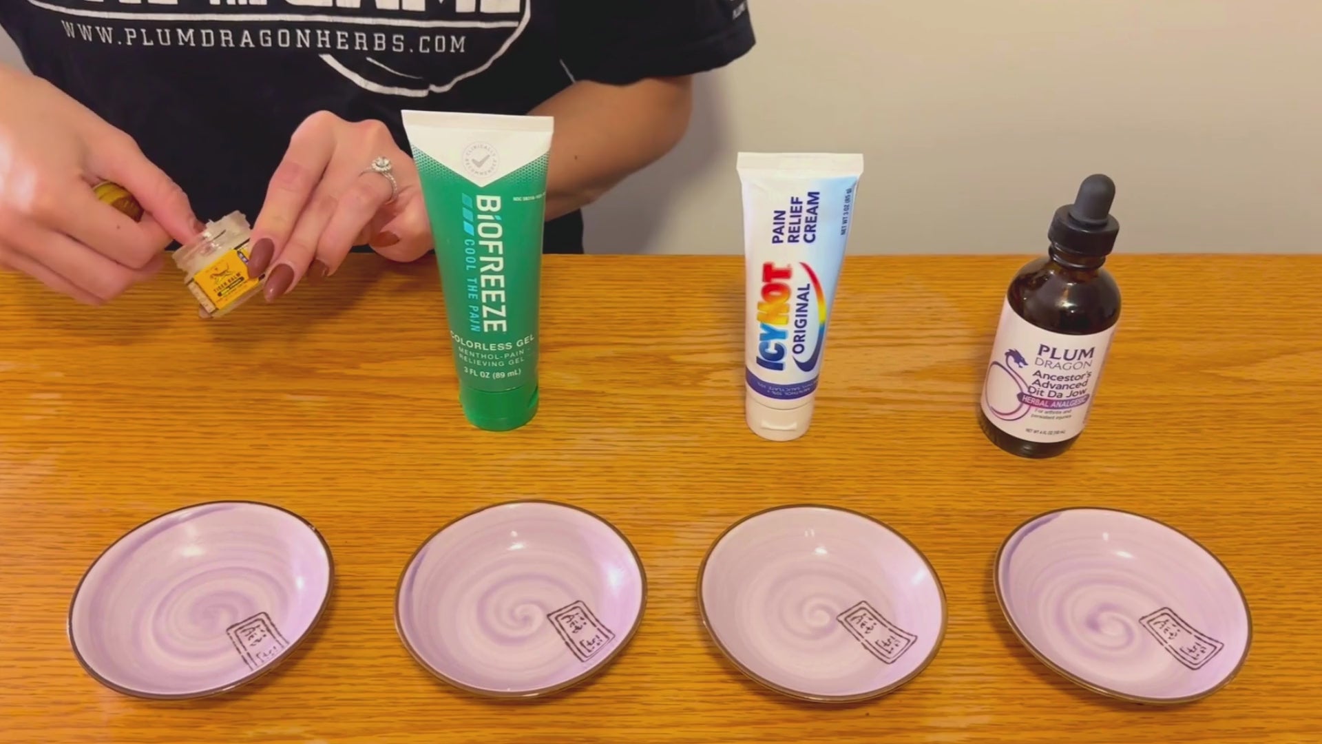 Load video: Tiger Balm, BioFreeze, Icyhot, Dit Da Jow