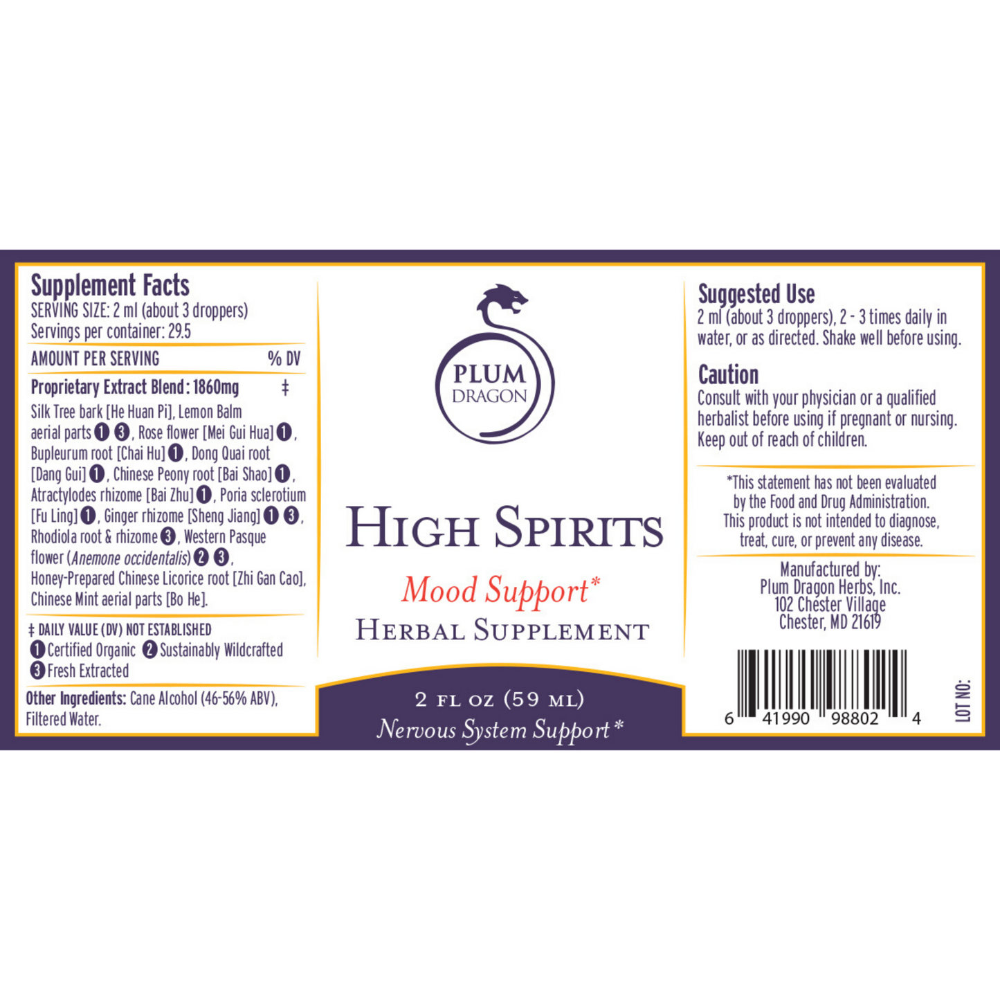 High Spirits - Mood Support Formula