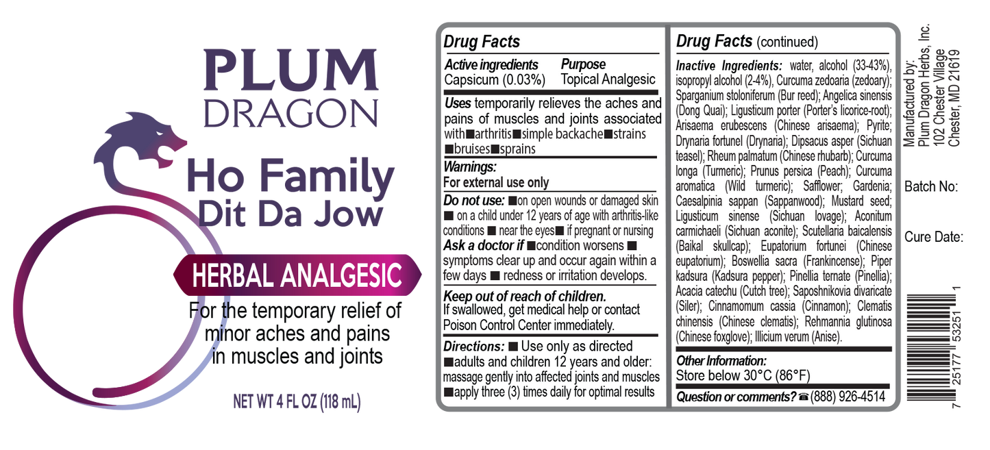 Dit Da Jow | Ho Family
