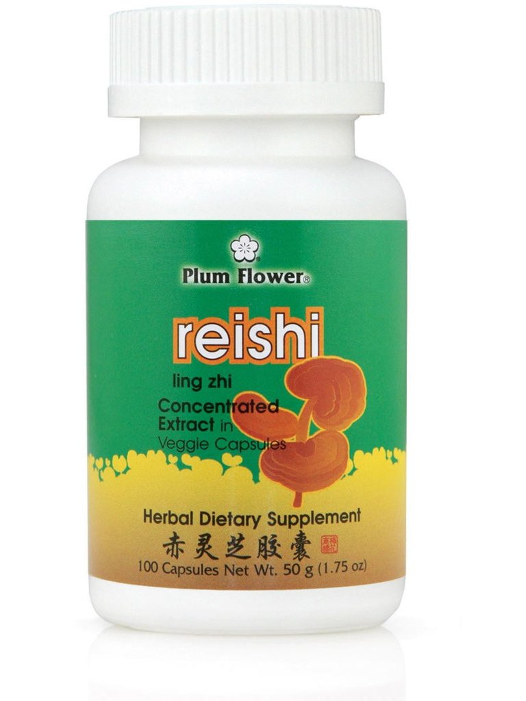 Reishi Capsules, 100 ct. (Ling Zhi) - Plum Flower Brand