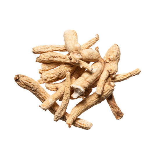 You Ji Bai Ren Shen (Organic White Jilin Ginseng), 1 Ounce.